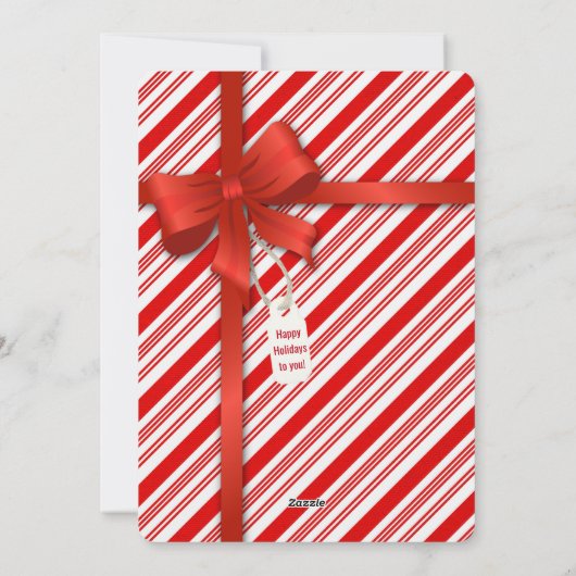 Kerstkandijriet op Martini Feestdagenkaart (Achterkant)