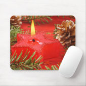 Kerstkandle Mousepad Muismat (Met muis)