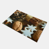 Kerstkaneelsticks en kerstaren deurmat (Schuin)