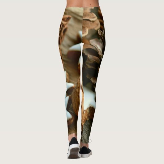 Kerstkaneelsticks en kerstaren leggings (Achterkant)