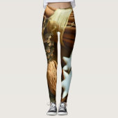 Kerstkaneelsticks en kerstaren leggings (Voorkant)