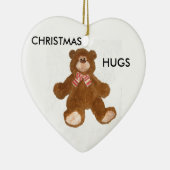 Kerstkaneelversier Teddy Bear Keramisch Ornament (Rechts)