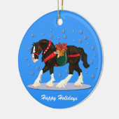 Kerstkaneelversiering Keramisch Ornament (Links)