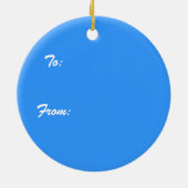 Kerstkaneelversiering Keramisch Ornament (Achterkant)