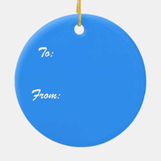 Kerstkaneelversiering Keramisch Ornament (Achterkant)