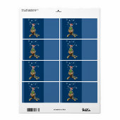 Kerstkangoeroe Etiket (Full Sheet)