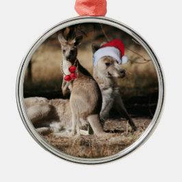 Kerstkangoeroes Australische stijl Metalen Ornament
