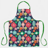 Kerstkanonenblauw Schort (Voorkant)