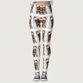Kerstkansenborden mode leggings (Voorkant)