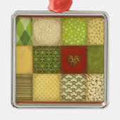 Kerstkantelen Metalen Ornament (Voorkant)