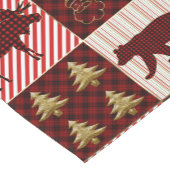 kerstkanteling buffelrenrenrendierlijk Beer Korte Tafelloper (Hoek)