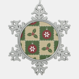 kerstkanteling Pewter Ornament