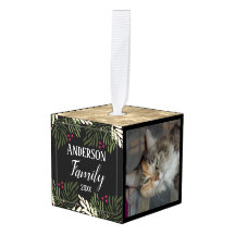 Kerstkantoor Fotofamilie