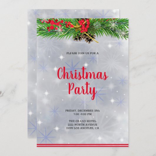 Kerstkantoor Kaart (Voorkant / Achterkant)