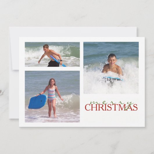 Kerstkantoor MULTI Double Sided Photo Card Feestdagenkaart (Voorkant)