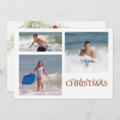 Kerstkantoor MULTI Double Sided Photo Card Feestdagenkaart (Voorkant / Achterkant)