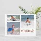 Kerstkantoor MULTI Double Sided Photo Card Feestdagenkaart (Staand voorkant)