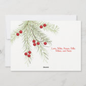 Kerstkantoor MULTI Double Sided Photo Card Feestdagenkaart (Achterkant)