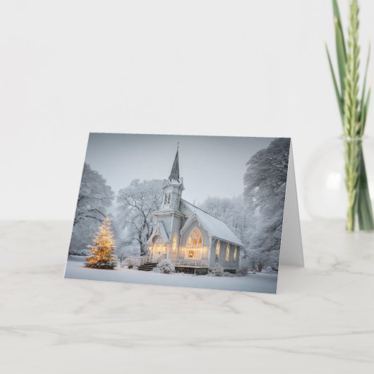 Kerstkapel Feestdagen Kaart (Voorkant)