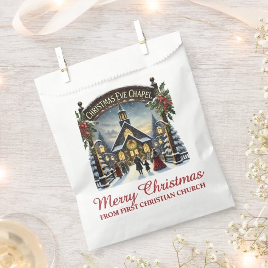Kerstkapel Prettig Kerstfeest Bedankzakje (Geknipt)