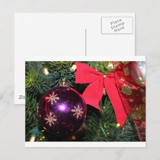 kerstkar feestdagenkaart (Voorkant / Achterkant)