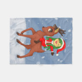 kerstkar fleece deken (Voorkant (Horizontaal))
