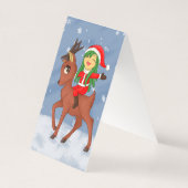 kerstkar kaart (Achterkant)