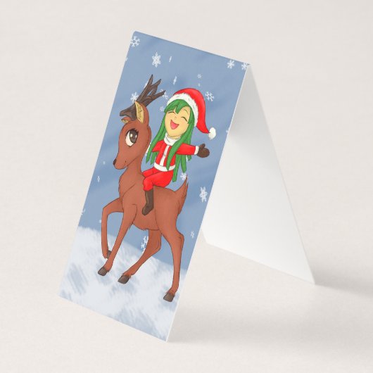 kerstkar kaart (Voorkant)
