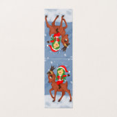 kerstkar kaart (Buitenkant ongevouwen)
