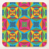 kerstkar kartonnen onderzetters (Voorkant)