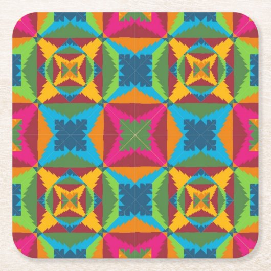 kerstkar kartonnen onderzetters (Voorkant)