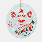 kerstkar keramisch ornament (Links)