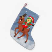 kerstkar kleine kerstsok (Voorkant (Hangend))