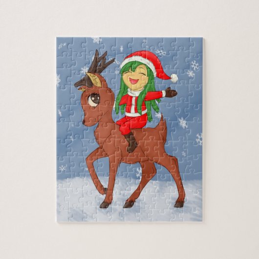 kerstkar legpuzzel (Verticaal)