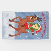 kerstkar spandoek (Horizontaal)