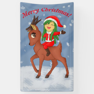 kerstkar spandoek