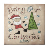 kerstkar tegeltje (Voorkant)