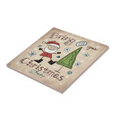 kerstkar tegeltje (Zijkant)