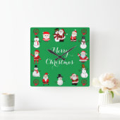 kerstkar vierkante klok (Huis)