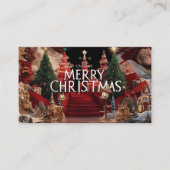 kerstkar visitekaartje (Voorkant)