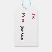 kerstkardinaal cadeaulabel (Achterkant)