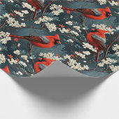 kerstkardinaal cadeaupapier (Hoek)