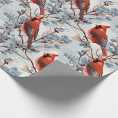 kerstkardinaal cadeaupapier (Hoek)