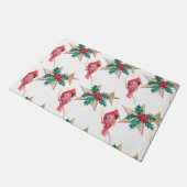 kerstkardinaal deurmat (Schuin)