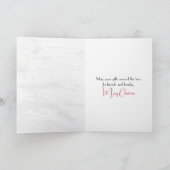 Kerstkardinaal in een winterpijnboom kaart (Binnen)