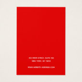 kerstkardinaal juwelenscherm visitekaartje (Achterkant)