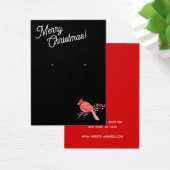 kerstkardinaal juwelenscherm visitekaartje (Bureau)