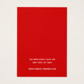 kerstkardinaal juwelenscherm visitekaartje (Achterkant)