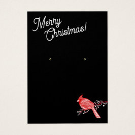 kerstkardinaal juwelenscherm visitekaartje