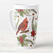 kerstkardinaal latte mok (Linkerhoek)